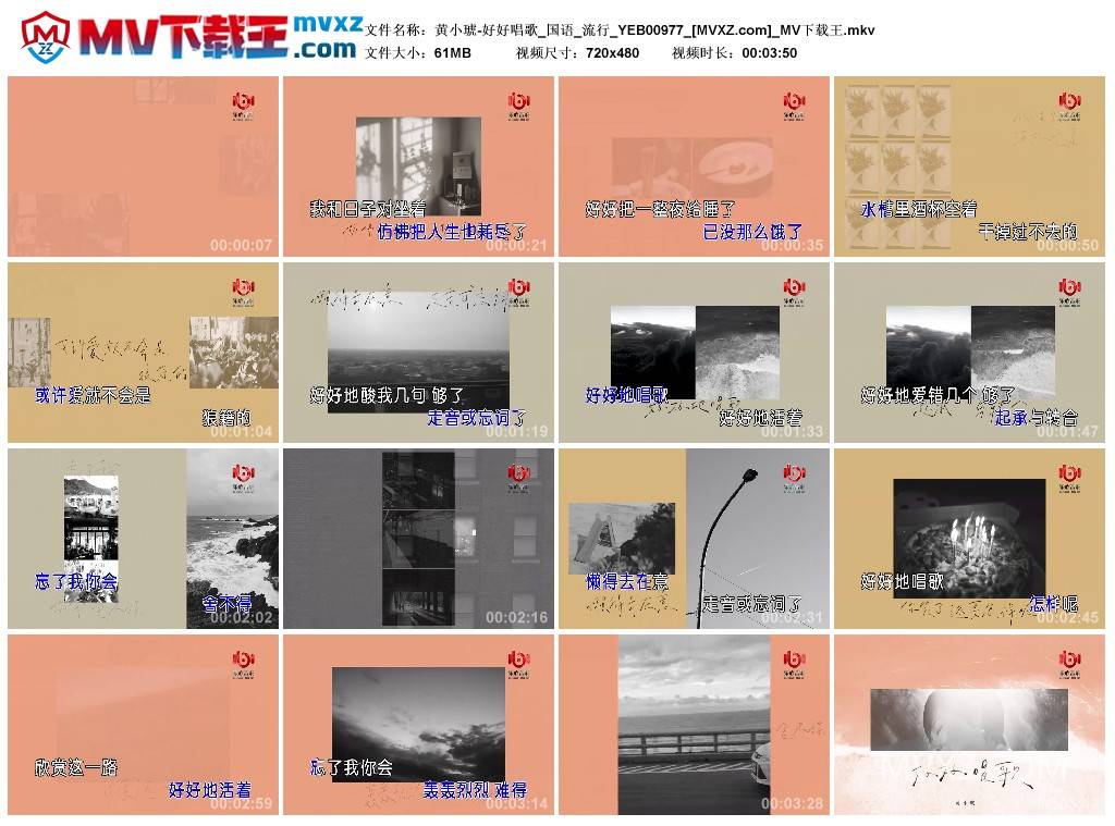 黄小琥-好好唱歌_国语_流行_YEB00977